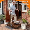 Indoor Wooden Step Stool 3.5'' Height, Outdoor Steps with Non