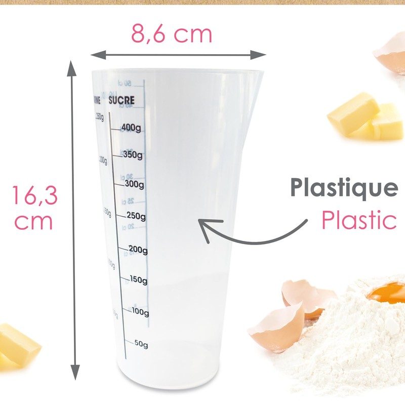 ScrapCooking Measuring Cup 500 ml - Measuring Cup with Scale,