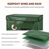 Weather Resistant Outdoor Cat House Green 24" x 20" x