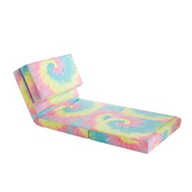 Urban Lifestyle Ultra Suede Convertible Flip Chair, L28.5 x W29.53 x H23.0, Rainbow
