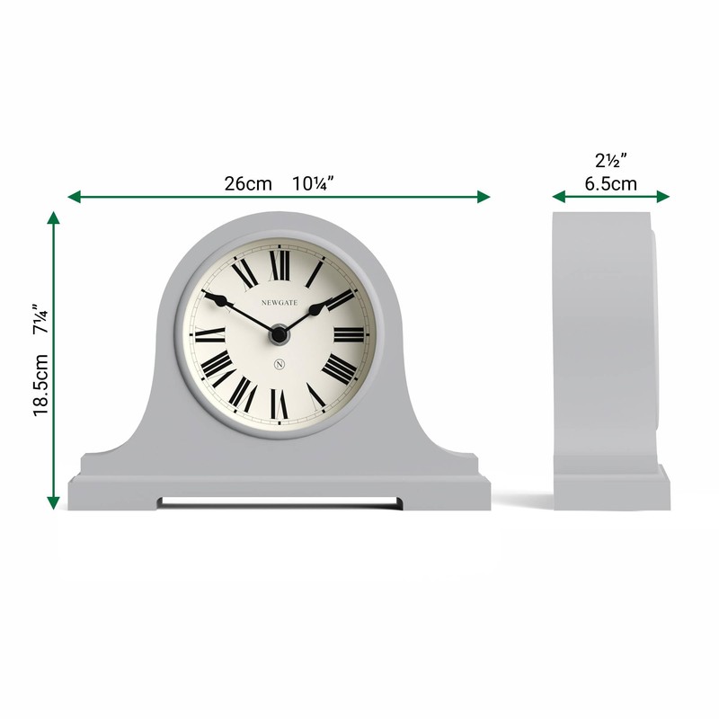 NEWGATE® Broadway mantel clock | Classic Napoleon’s hat design |