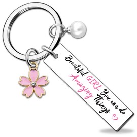 Inspirational Gifts for Teen Girls Teen Girl Gifts Trendy Stuff Keychain Easter Basket Stocking Stuffers for Teens Girls Inspirational Christmas Valentines Day Gift for Her Daughter Granddaughter