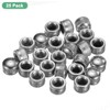 M METERXITY 25-Pack Threaded Cap Nuts, M6x11mm Screw Caps for