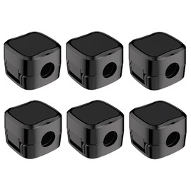 Cord Organizer, 6 Pack Magnetic Cable Clips Cord Holder for Mobile Phone USB Data Cable and Various Wires Storage, Magnetic Suction is Firm, Easy to Take, Suitable for Home, Kitchen, Office (Black)