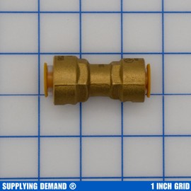 Supplying Demand SB1 5/8 x 1/2 Inch Reducer Quick Connect HVAC Brass Coupler Fitting