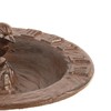 Esschert Design Cast Iron Sundial Bird Bath, Brown, 9.5" Dia.