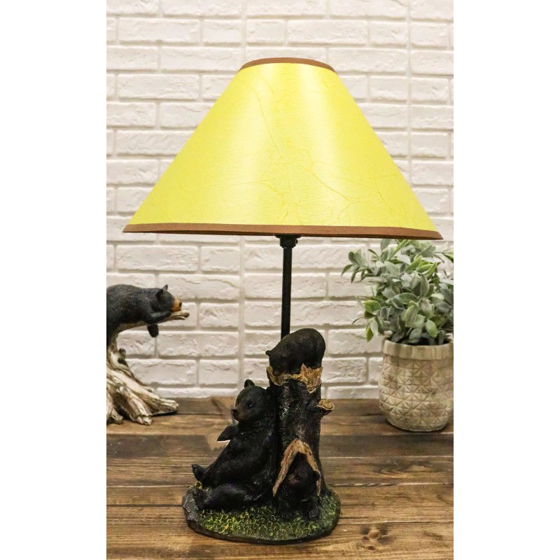 Ebros Gift Adorable Black Bear With Cubs Hide And Seek