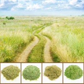 Warmtree 4Pcs Mixed Static Grass Terrain Powder 3mm Diorama Grass Model Grass Diorama Supplies Terrain Model Kit Sand Table Simulation Landscape War Game Miniatures Fairy Garden