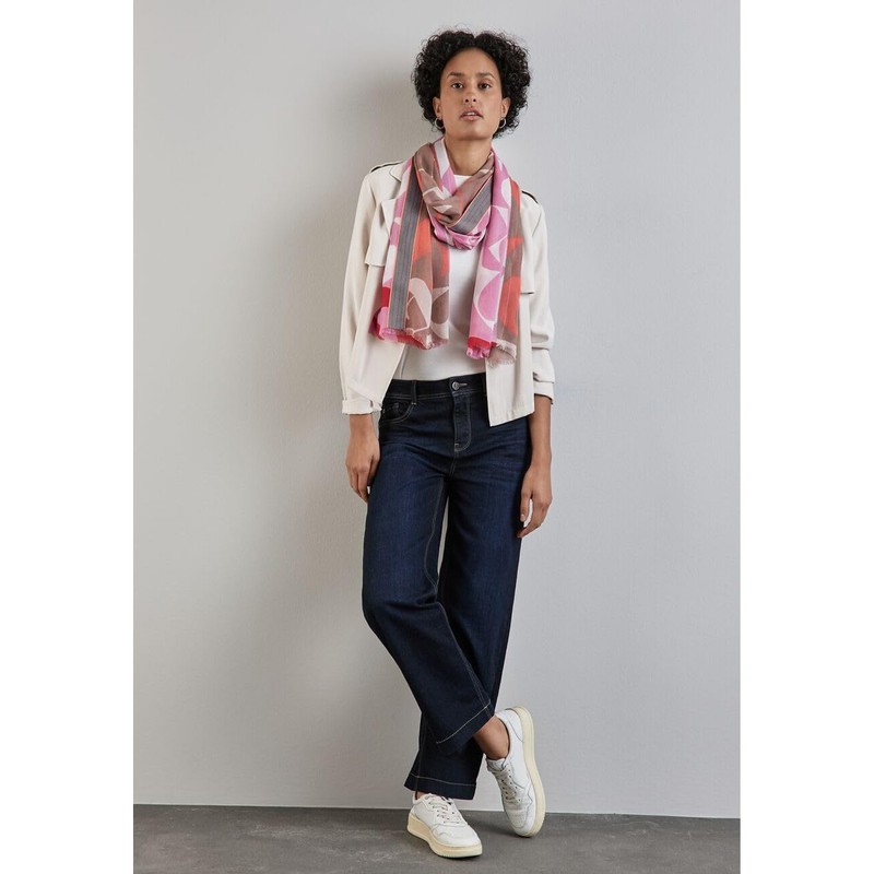 Street One Women's Long Scarf, multi-coloured