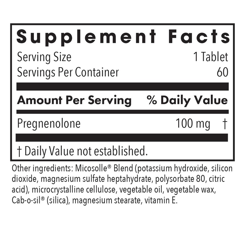 Allergy Research Group Pregnenolone 100mg - Progesterone Supplements for Women