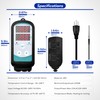 Digital Temperature Controller,Dual Digital Temperature Controlled Outlet,Thermostat Plug,greenhouse heater with