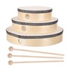 BESPORTBLE 6pcs Percussion Drum Set Frame Hand Drums with Sticks