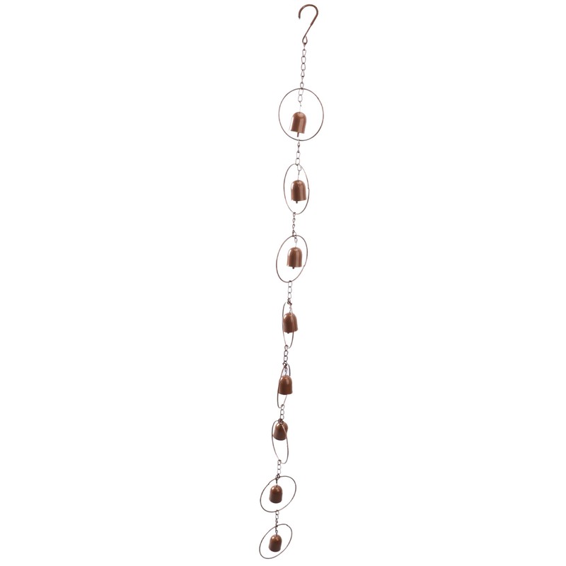 Hanging Rain Chime Metal Beautiful Sound Decorative Bell Shaped Rain