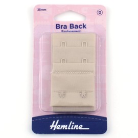 Hemline Women's Bra Back Replacement, Nude, 28mm