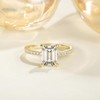 Titaniumcentral 3CT Engagement Ring Women's Gold Silver Rings with Cubic