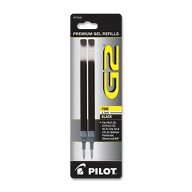 Pilot Pilot, G2 Gel Ink Refills, Fine Point 0.7 mm, Black, Pack of 2