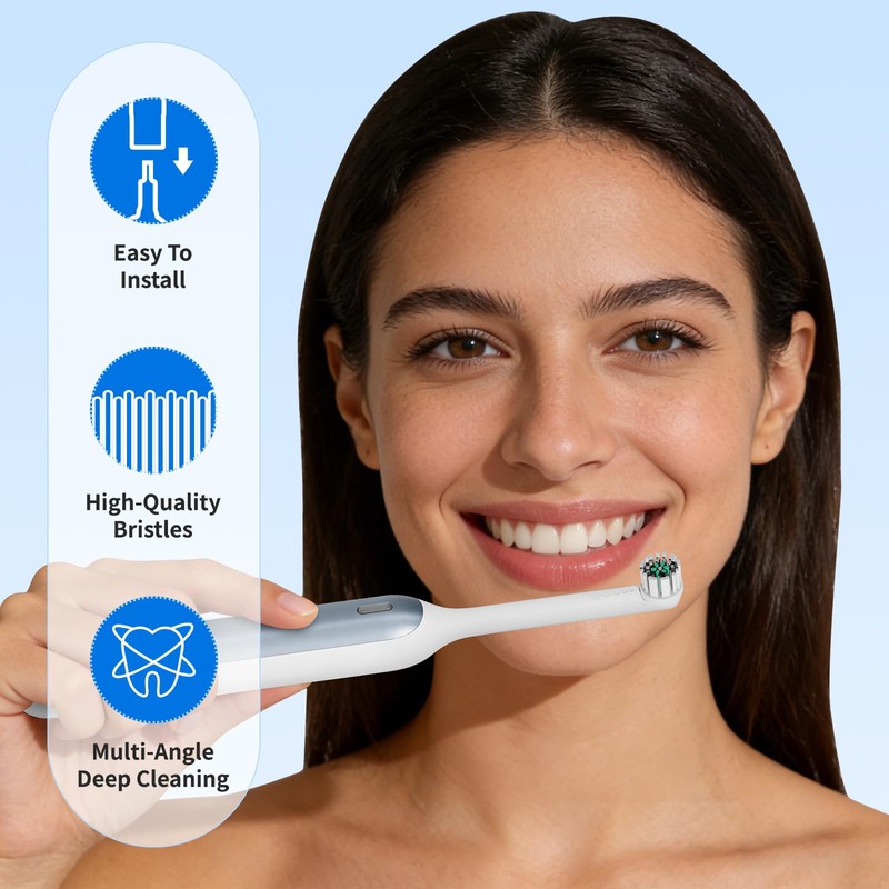 Toothbrush Replacement Heads for Quip 360 Oscillating Electric Toothbrush