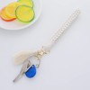 Lusofie Macrame Keyring Boho Braided Key Chain Short Lanyard Tassel