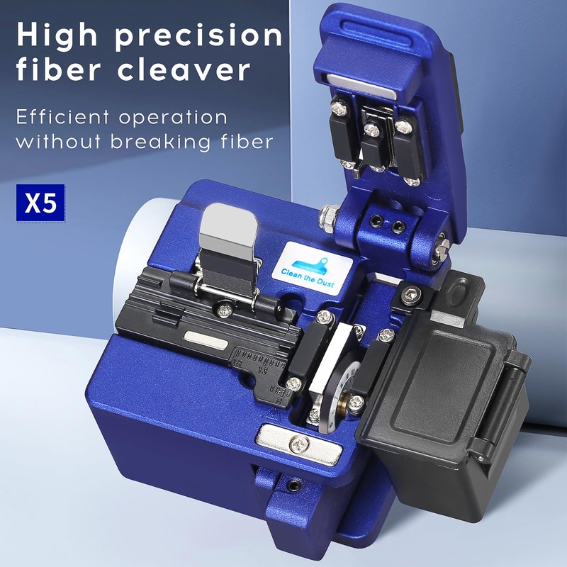 BAOSHLA（5-piece kit）Fiber optic Termination tool kit X5 Optical Fiber Cleaver