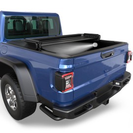 KUIPERAUTO Tri Fold Soft Truck Bed Tonneau Cover Compatible for 2020-2024 Jeep Gladiator Fleetside 5FT（60''） Bed