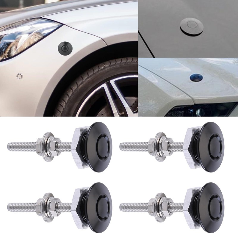 Slakerbe 4PCS Quick Latch Hood Pins,1.18in/30mm Diameter Hood Pins Lock
