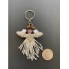 Unbranded Hand-Beaded Angel Key Ring Chain Zipper Pull Purse Fob