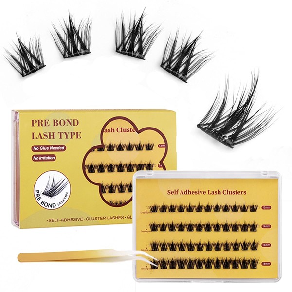 Aodes 5D Self Adhesive Eyelashes, No Glue Needed False Lashes