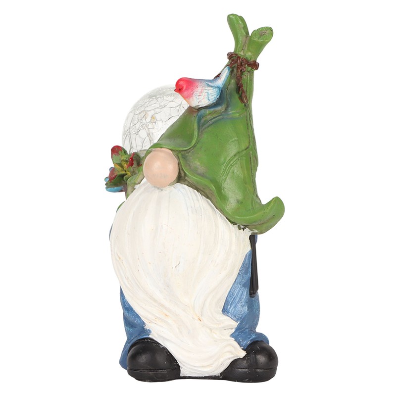 Faceless Doll Statue Exquisite Solar Powered Light Bright Colors Durable