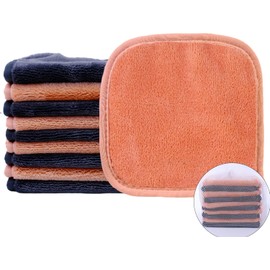 POLYTE Paño Desmaquillante Facial de Microfibra, 15.2x15.2 cm, 10 Pzas
