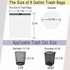 Bolsa de basura con cordón de 8 galones, bolsas de