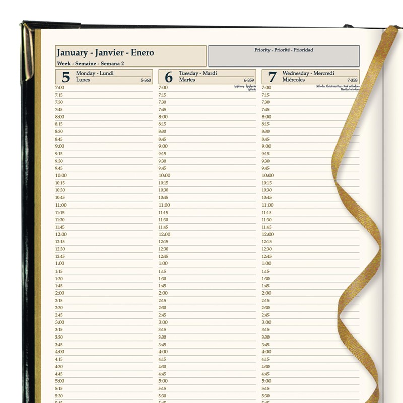 Brownline® 2026 Executive Weekly Planner, Appointment Book, 12 Months, January