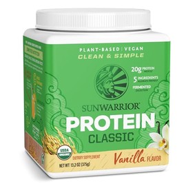 SUNWARRIOR Organic Classic Vanilla Protein, 13.2 OZ