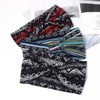 Yean Boho Wide Headband, Blue Hair Band, Striped Headscarf, Breathable