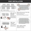 Genina Waterproof Couch Cover for Reclining Couch 3 Seater Non-Slip,