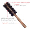 PERFEHAIR Boar Bristle Round Hair Brush for Blow Drying, 2