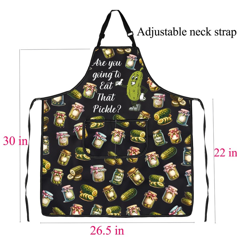 ENSIANTH Pickle Aprons for Women Men Pickle Gifts for Pickle