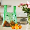 Small Easy-Tie Handle Can Liner(600 Bags) Green Grocery T-shirt Bag