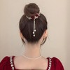 Flower Hair Clips Red Rose Hair Claw Clips Flower Ponytail