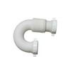 LEFITPA Replacement 1-1/2 Inch Flexible Accordion Design P-Trap with Nut