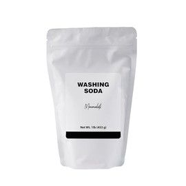 Minimalist Washing Soda, Ideal for Laundry and Household Cleaning, Packaged for Convenience in a Refillable Bag (16 Ounce)