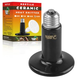 LUCKY HERP Terrarium Heat Lamp Reptiles, Turtles Ceramic Heat Lamp Terrarium 150 W, E27 Heating Lamp Ceramic Lamp for Animals, Chickens, Turtles, Bearded Dragons, Dogs, Lizards, Snake