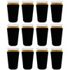 Blank Neoprene Pint Glass Coolie (12 Pack, Black)