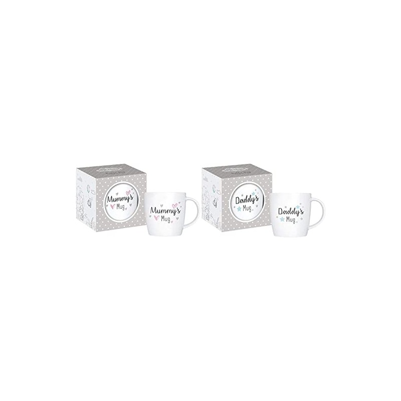 New Parents Mugs Mummy Daddy Newborn 12oz Bone China Luxury
