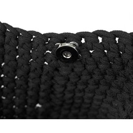 Women Cotton Knitted Tote Bag Mesh Beach Bag Summer Hobo Bag Shoulder Bag Y2k Purse Handbag