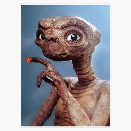 E.T. Portrait Sticker Bumper Sticker Vinyl Decal 5"