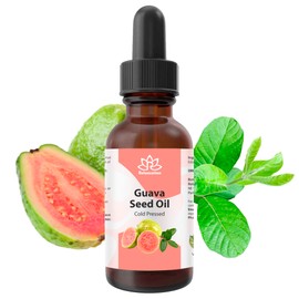 Relaxcation Guava Seed Oil 4 oz | Cold Pressed Natural Oil for Face, Hair, Nails & Scalp | Lightweight Botanical Glow Extract | Skin & Body Oil | Vegan | Glass Bottle | Travel Size