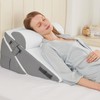 Sasttie Wedge Pillow Set for After Surgery, 2PCS Adjustable Bed
