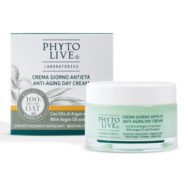 Phyto Live Laboratories Anti-Age-Tagescreme – Tagescreme mit Arganöl und Vitamin E – Feuchtigkeitscreme gegen Alterung, reduziert Falten und für einen strahlenden Teint – alle Hauttypen – Größe 50 ml
