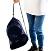 ATHLETIC MART Large Mesh Laundry Bag, Navy, navy