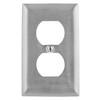 Bryant Electric SS8 1-Gang, 1-Duplex, Standard Size 302/304 Stainless Steel